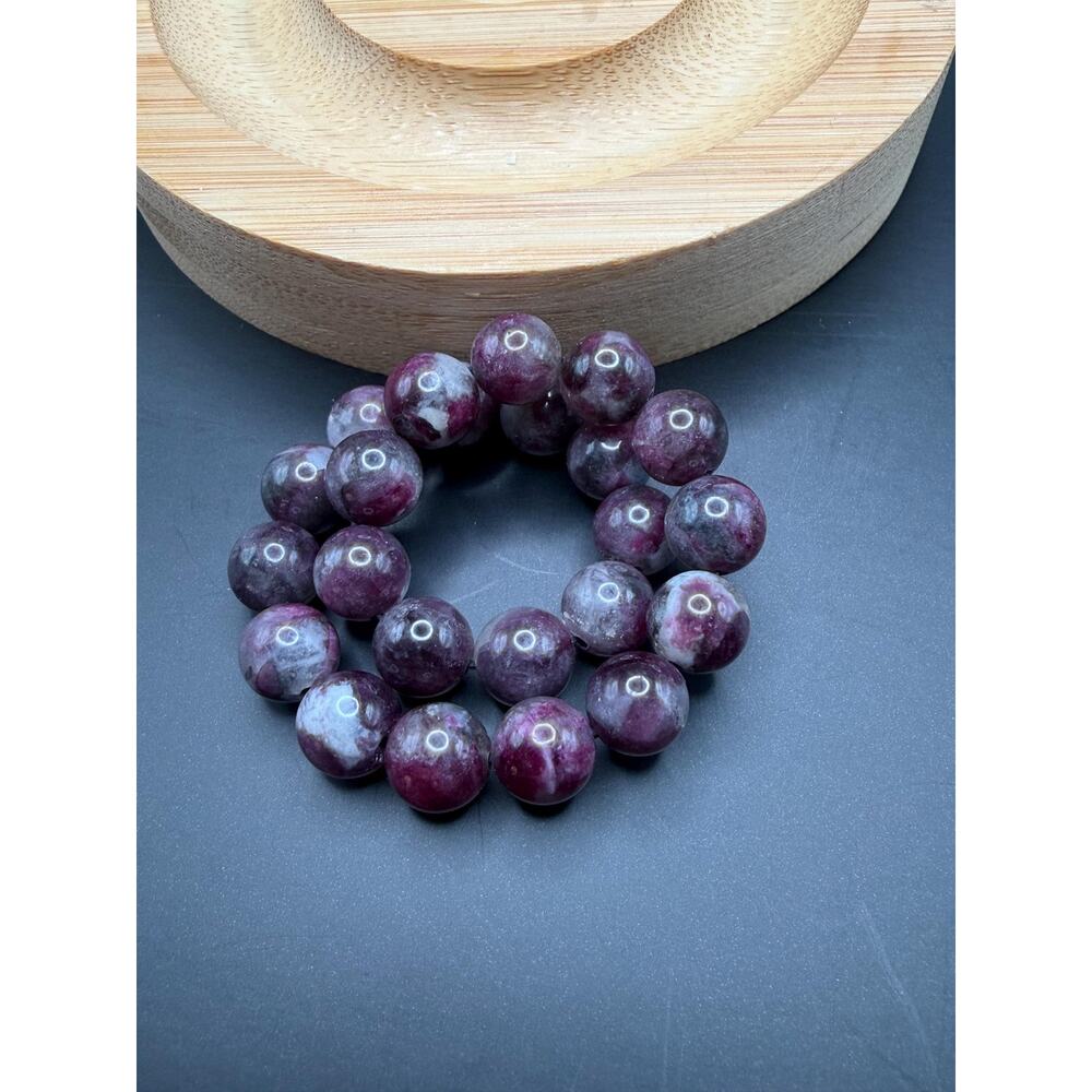 Pink Tourmaline Rubellite 8mm Bracelet